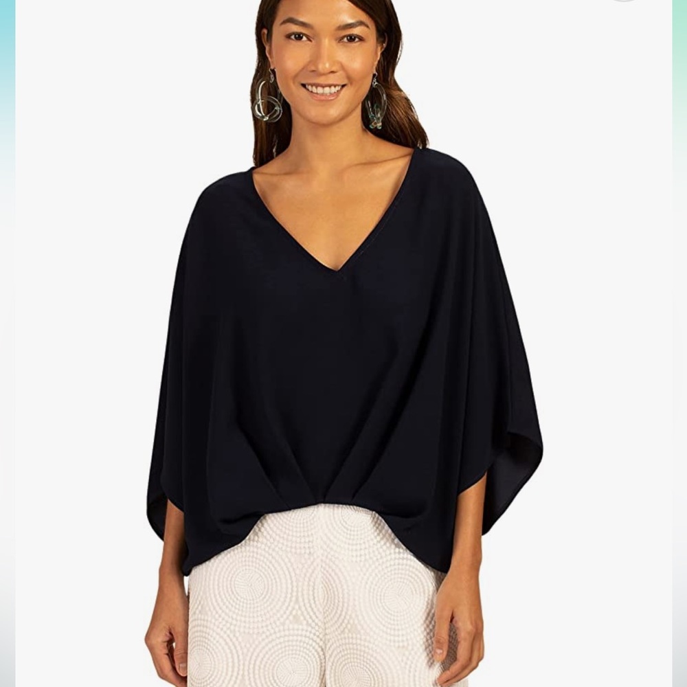 Trina Turk NWOT Black Coralline 2 Top